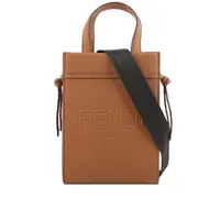 在飛比找momo購物網優惠-【FENDI 芬迪】Go To Shopper 紋理皮革中款