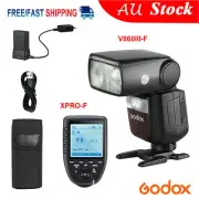 Godox V860III-F 2.4G TTL HSS 1/8000s Camera Flash Speedlite+Xpro-F For Fuji AU