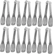 HAKIDZEL 10pcs Stainless Steel Small Serving Tongs Versatile Mini Kitchen Utensils for Buffet Ice Sugar Appetizer Nonstick Design for Tea Parties Breakfast