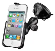 RAM Car Windshield / Dash Suction Cup Mount with Custom Cradle for iPhone 6 & 7