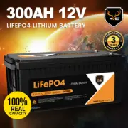MOBI 300AH Lithium Iron Phosphate Battery Deep Cycle 12V LiFePO4