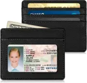 Slim Minimalist Front Pocket Wallet, RFID Blocking Credit Card Holder Card Cases