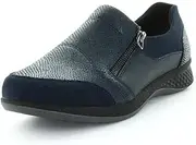 [JUST BEE] Women's CEDANA Loafers/Slip ons Navy