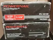 (2-Boxes ) Powernail Galvanized Staples 1-1/2" PS-18150 High Tensile Strength
