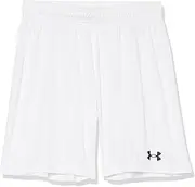 [Under Armour] Boys' Golazo 3.0 Shorts , White (100)/White , Youth X-Large