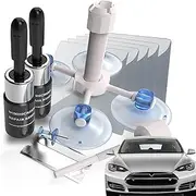 Car Window Repair Glass Kit - Professional Glass Repair Kit for Car Windscreens, Repair Cracks and Chips at Home | Extensive Kit with Repair Resin, Applicator Tool and L