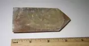 3.4" x 1.6" x 0.85" CARNELIAN AGATE CRYSTAL TOWER WITH QUARTZ CLUSTER 154.3g *1