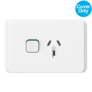 Clipsal Iconic Single Powerpoint 10A Skin Vivid White