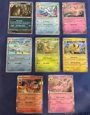 Prismatic Evolutions SET Sylveon Vaporeon Umbreon Jolteon Leafeon Qty 8 Total