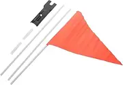 TOGEVAL Adjustable Safety Flag Kit for Boys and Girls' Bikes Enhance Visibility Safety Polyester Flag Fiberglass Pole