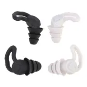 1Pair Soft Silicone Earplugs Noise Reduction Ear Plugs for Travel Study Sl===