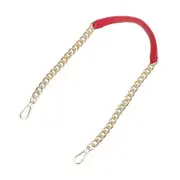 39" Iron Flat Chain Strap Purse Shoulder DIY Replacement(Red Gold)