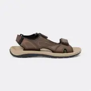 Wave Zone Men's Slingback Sandals - Dark Brown