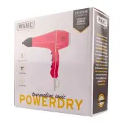 Wahl PowerDry 2000W Professional Dryer Ionic & 2 Nozzles Hairdryer - Hot pink