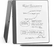Amazon Kindle Scribe (16 GB) – Redesigned display with uniform borders. Now write directly on books and documents. With built-in notebook summarisation. Includes Premium Pen – Tungsten Grey