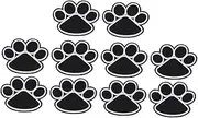 Veemoon 10pcs Cartoon Dog Paw Embroidered Patches Unique Garment Appliques for Clothing Bags Crafts Patches to Personalize Repair