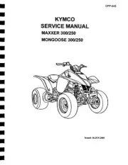 KYMCO Mongoose & MAXXER 250 / 300 ATV Service Manual