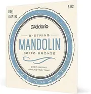 D'Addario EJ62 80/20 Bronze Mandolin Strings, Light, 10-34