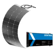 Gentrax 12V 100ah 100A Blade LiFePO4 Battery + VoltX 100W Flexible Solar Panel