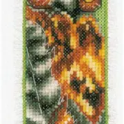 Eagle Owl Cross Stitch Bookmark Kit - Whimsical DIY Craft for Book Lovers (2.4"X