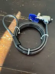 CODi Key Cable Lock, Black - Integrated Security Solution for Laptops,
