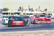 Hans Joachim Stuck James Weaver Bob Akin Porsche 962 passes Debora- Old Photo
