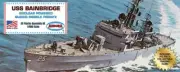 USS Bainbridge 1/600 scale Plastic model kit with Trading Card Atlantis Aurora