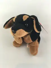 DOBY the Dog - Ty Beanie Baby with Tag Error / Oddity