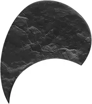 COOPHYA Acoustic Guitar Scratch Plate Folk Guitar Guard Comma Shape Pickguard Self-adhesive Protection