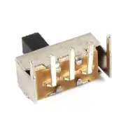 10 Pcs 5mm High Knob 3 Pin 2 Position SPDT Right Angle Slide Switch 0.1A 12V DC