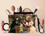 Wizard Of Oz Cosmetic makeup bags pouch 100% ALL linen Wtih zipper