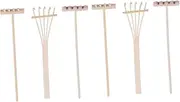 Vaguelly 6pcs Sand Table Accessories Mini Zen Rake Miniature Zen Garden Rake Garden Sand Rake Drawing Stylus Sandbox Rake Small Desktop Decoration Mini Desktop Zen Garden Tool Bamboo