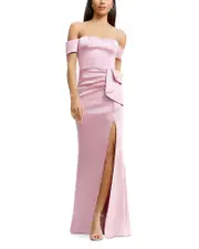 Dress the Population Gabrielle Off-the-Shoulder Gown