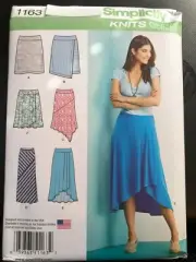 Simplicity Pattern 1163 Ms KNITS ONLY Skirts w/Length & Hemline Variations