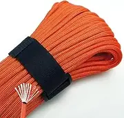 Survival Paracord Survivor Paracord Firecord CordRope Parachute Fire Cord Tinder Survivorcord Within 10 Strands US Type III for Camping Hiking Bracelet 100 Feet(Orange)