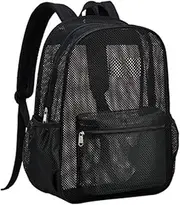 Meshes Backpack See Through Meshes Backpack Clear Meshes Backpack with Padded Strap for Swimming Beach Water Sport/1820