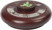 4 Round Chinese Inkstone with Lid Practical Drawing Accessory for Calligraphy and Painting Workmanship Lightweight Safe Use for Beginners