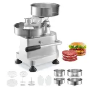 VEVOR Commercial Burger Patty Maker, Hamburger Beef Patty Maker with 3 Conver...