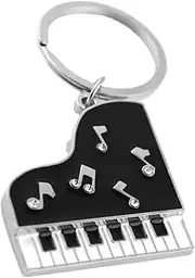 [WRITWAA] Music Key Pendant Piano Keyboard Shape Adorable Decorative Keychain for Children Compact and Easy to Carry