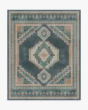 245' x 305' | Machine Washable Runner Rug | Kid & Pet Friendly | Indoor Rug | Rayne Soft Navy Flatwoven Rug | Ruggable
