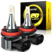 For Honda Accord Civic 2006-19 H11 Fog Light Projector Lens Yellow LED Bulbs 2pc (for: Honda)