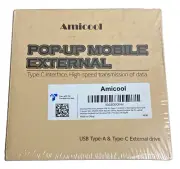 AMICOOL DVD External Drive Pop Up Mobile USB Type A & C