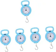 NOLITOY 5pcs Travel Scale Luggage Weight Portable Hanging Scale High Precision Sensor Compact Size for Outdoor Activities Camping and Sports