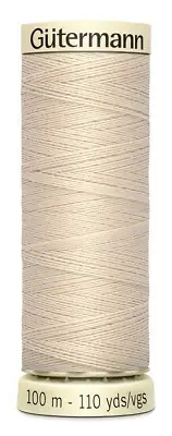 Gutermann 100P-30 Sew-All Thread 110yd-Bone