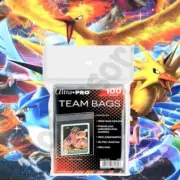 Pokémon GO Cards ( 100 ) ULTRA PRO TEAM BAGS RESEALABLE TOPLOADER SLEEVES TCG