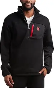 [Spyder] Men's Sweater - Quarter Zip Cozy Fleece Mock Neck Pullover Sweaters - Zip Front Sweater Jackets for Men (Sizes: S-XL)