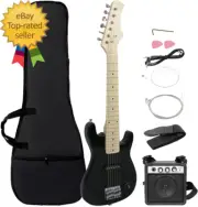 30 Inch Electric Guitar, Starter Kit for Kids with 5W Amplifier,Picks, Gig Bag,