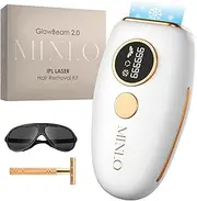 Laser Hair Removal for Men and Women | Ice-Cooling IPL At Home Laser For Permanent Hair Remover On Arm, Back, Legs, Bikini Line and Full Body Painless Hair Removal and Sensitive Skin
