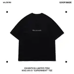 WALL OF SOUNDXGOOPIMADE WXG.VIII-01 "EXPERIMENT" TEE 黑M 展場限定