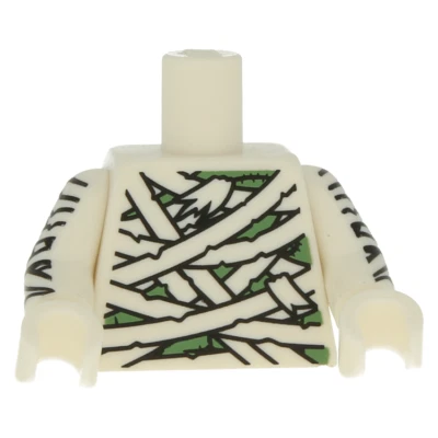 25 Lego Minifigure Torso White Torso Mummy Wrapping Bandages